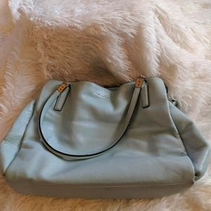 Coach Shoulder Bag in Ice Blue color w/dust bag